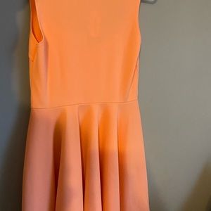 boohoo natasha skater dress size ten coral